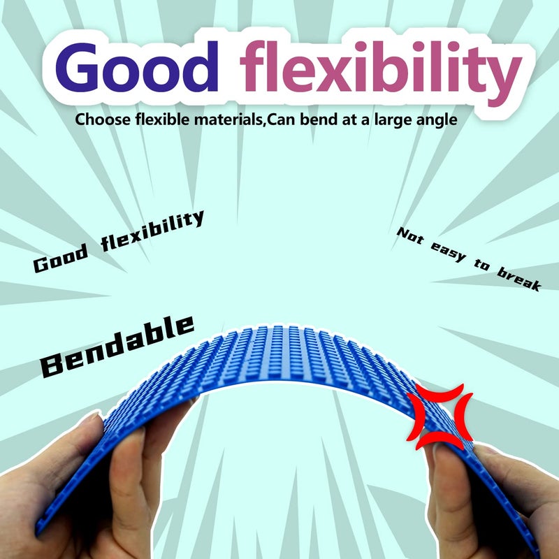 EKIND 4 PCS Classic 5" x 10" Building Baseplates, Compatible with Major Brands Toy Bricks, Encourage Logic & Creativity Through Play, Ideal STEM Activities for Children (Gray) - Image 5